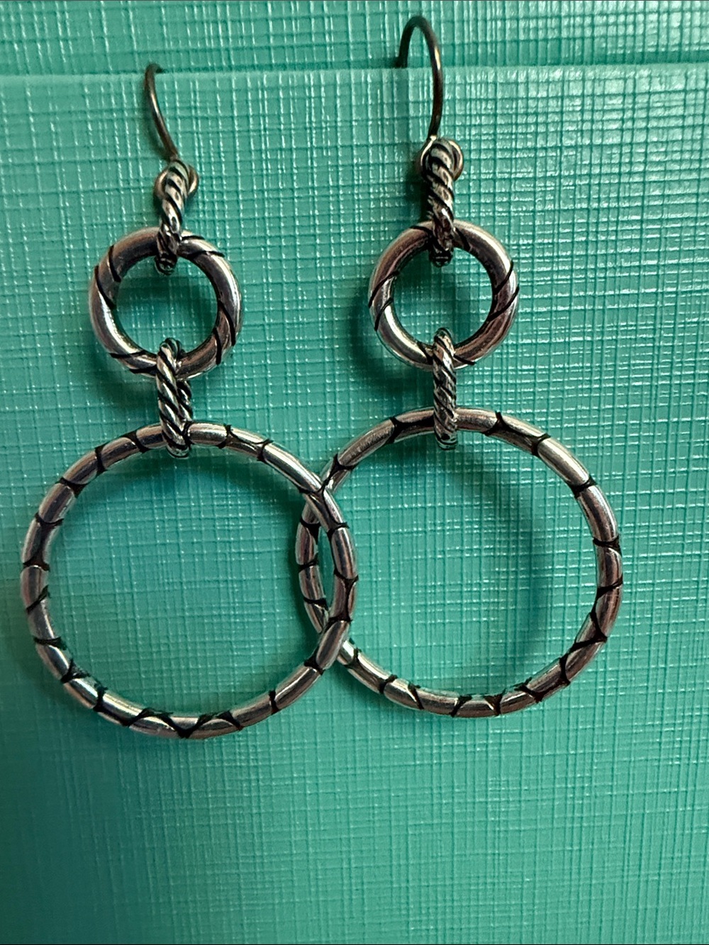 Brighton Pebble Rings French Wire Earrings